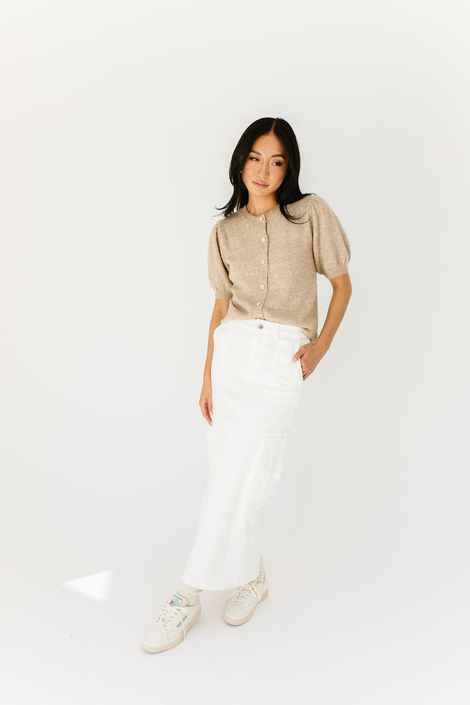 far away cargo maxi skirt