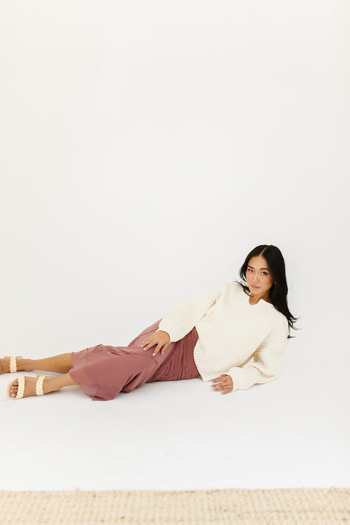 sandy maxi skirt // mauve