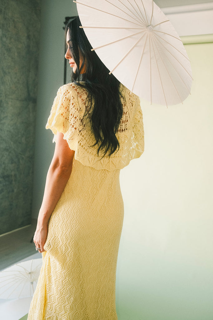 florence crochet dress // yellow *zoco exclusive*