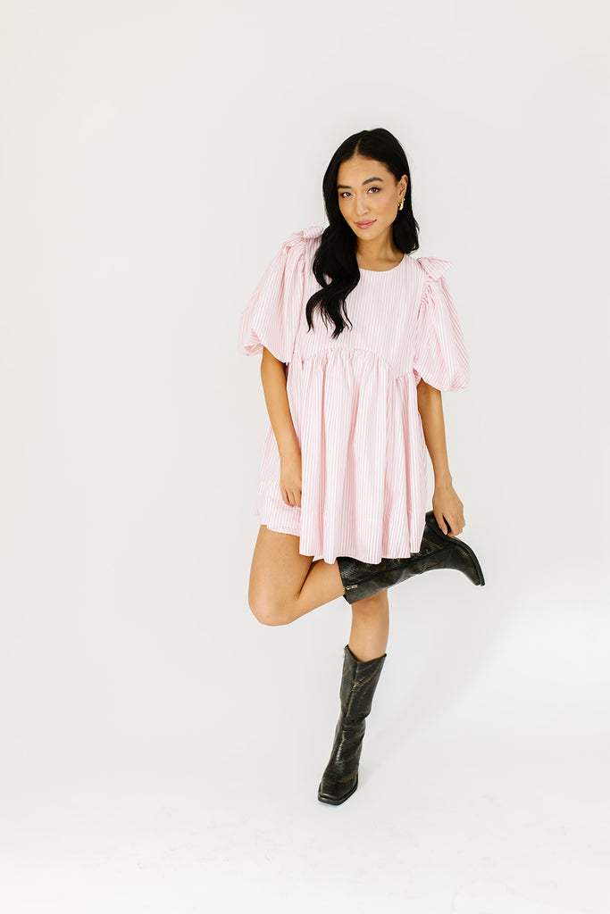 enchanted striped mini dress *restocked*