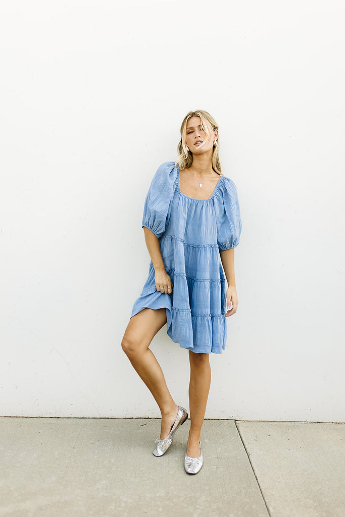 short daymaker dress // sky blue *zoco exclusive*