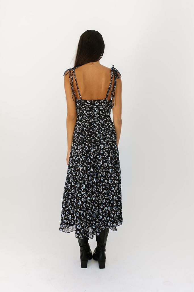 rome floral maxi dress