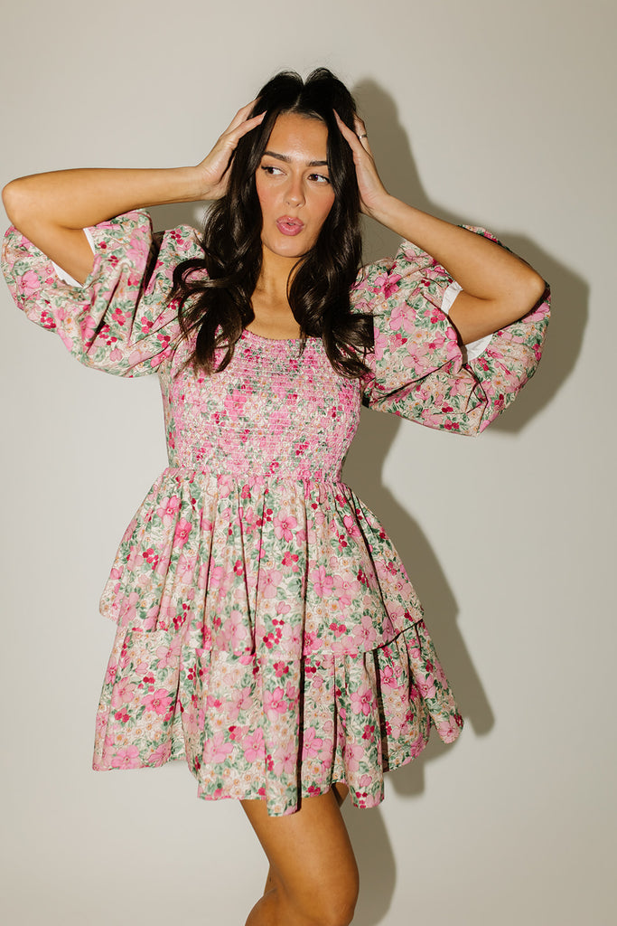 country club puff sleeve dress *restocked*