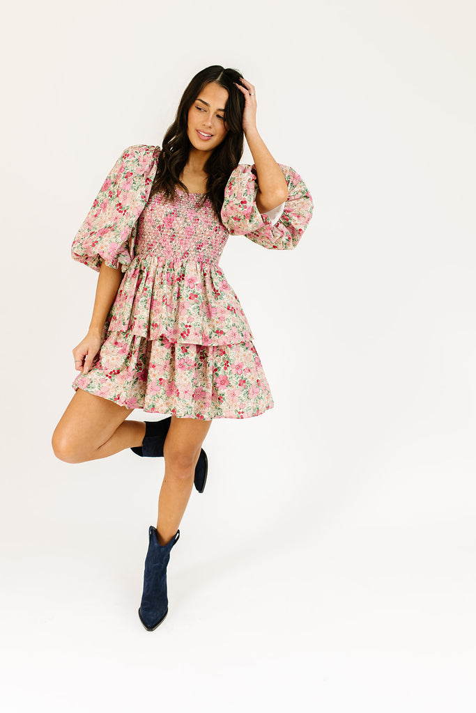 country club puff sleeve dress *restocked*