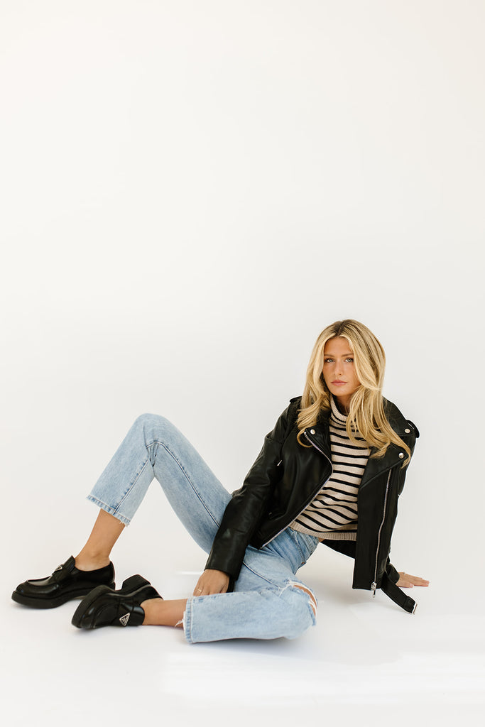 tipton faux leather jacket