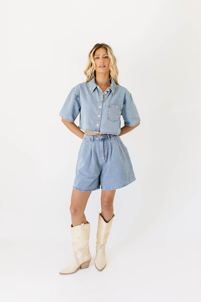 darla denim set