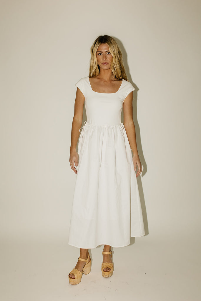 afterglow midi dress // white *restocked*