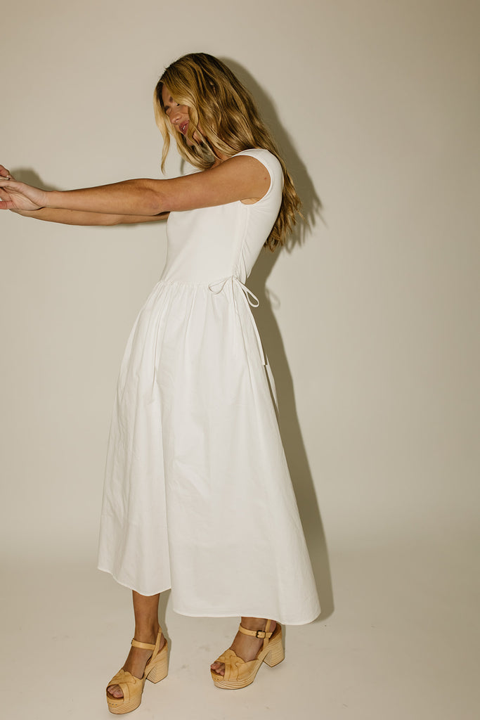 afterglow midi dress // white *restocked*