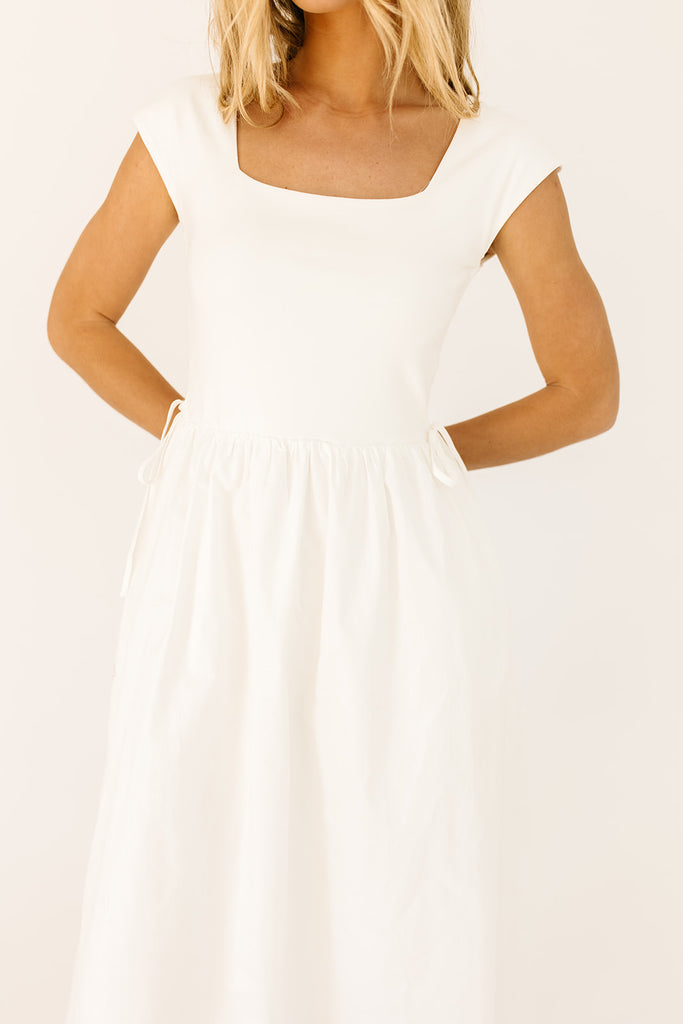 afterglow midi dress // white *restocked*