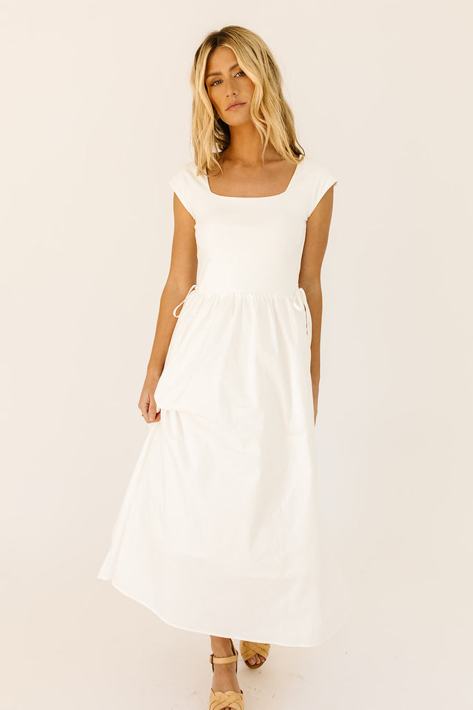 afterglow midi dress // white *restocked*