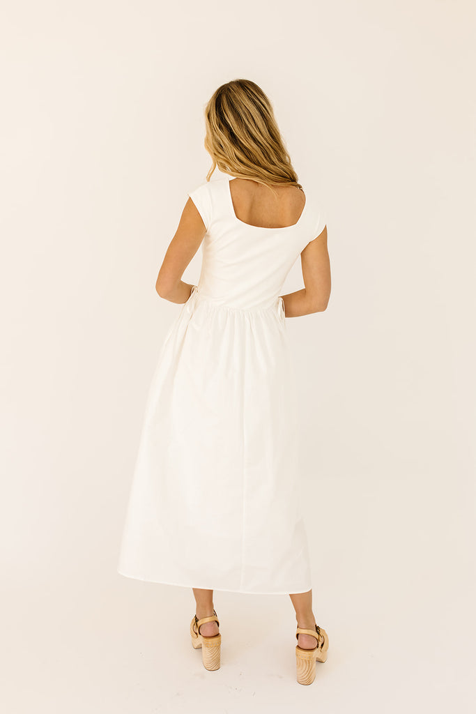 afterglow midi dress // white *restocked*