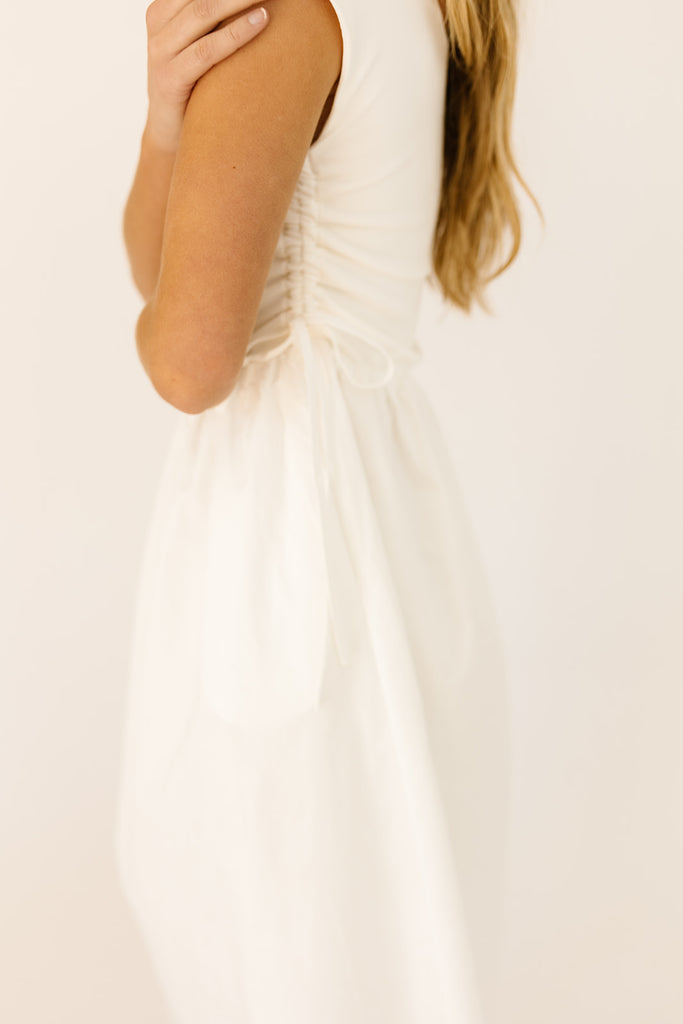 afterglow midi dress // white *restocked*