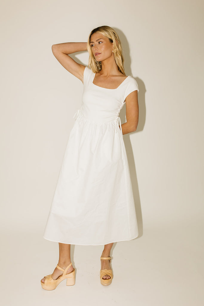 afterglow midi dress // white *restocked*