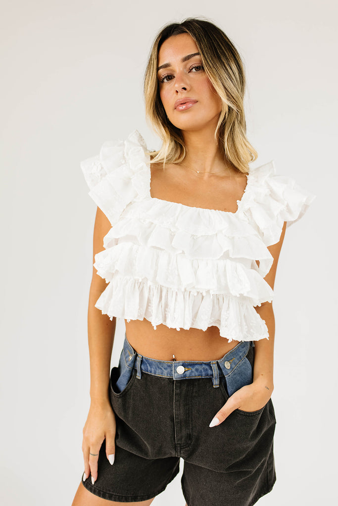 mi amor ruffle top