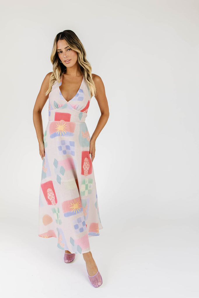 sunset maxi dress