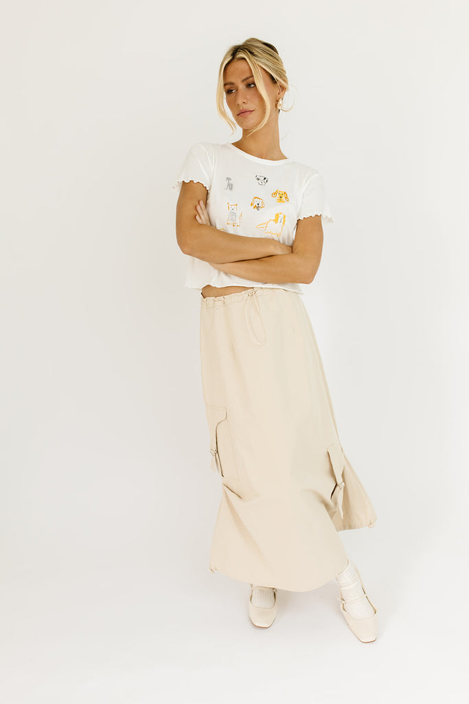 line up cargo maxi skirt