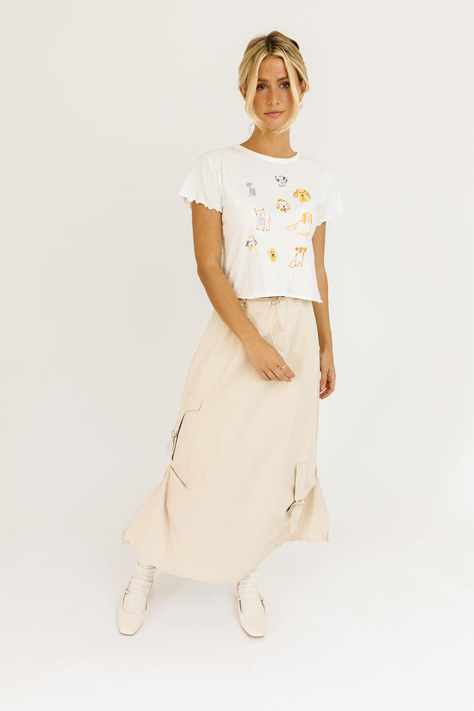 line up cargo maxi skirt