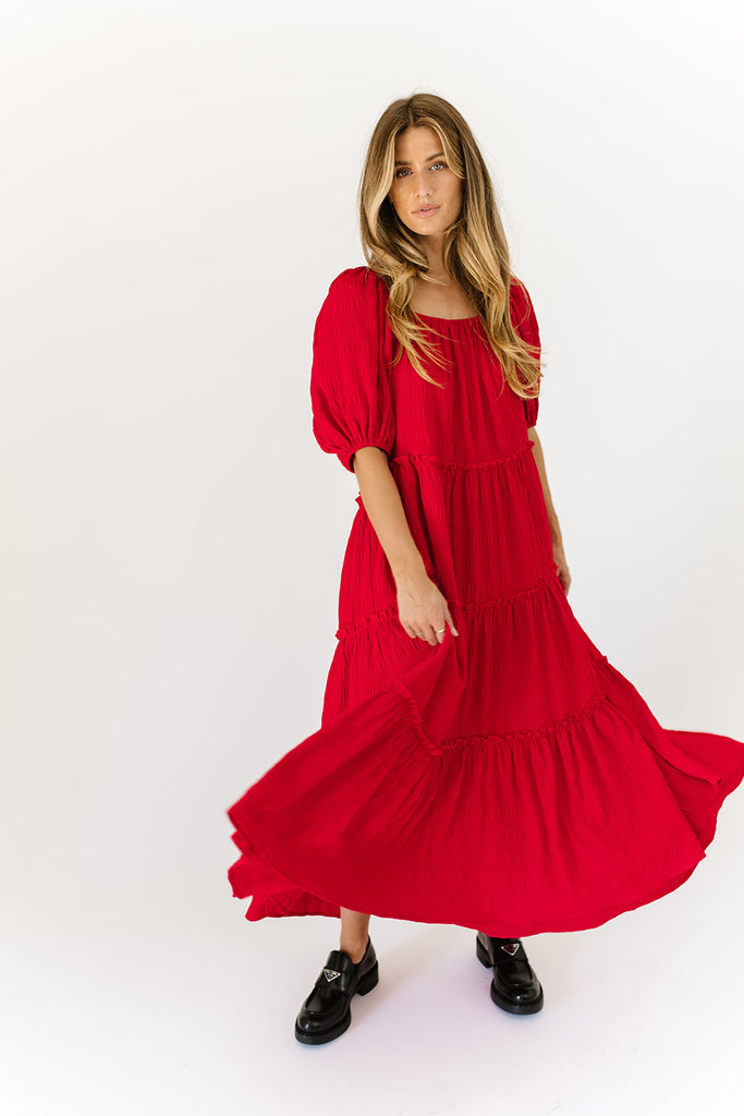 daymaker dress // poppy red *zoco exclusive*