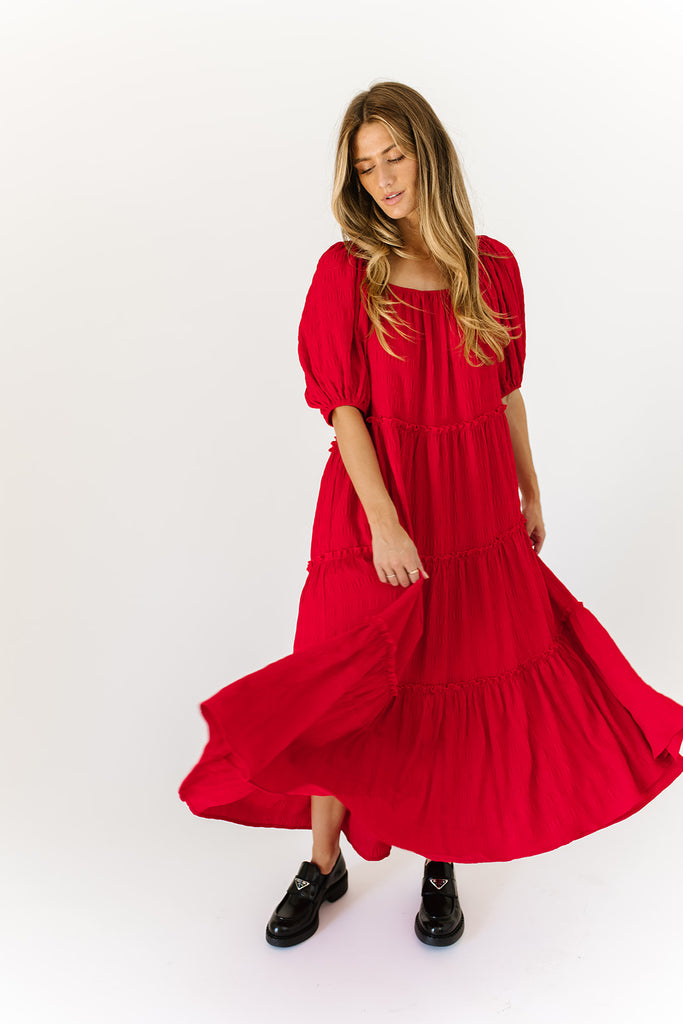 daymaker dress // poppy red *zoco exclusive*