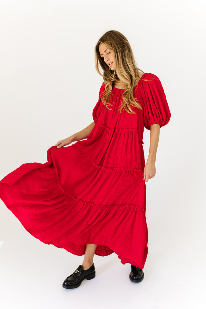 daymaker dress // poppy red *zoco exclusive*