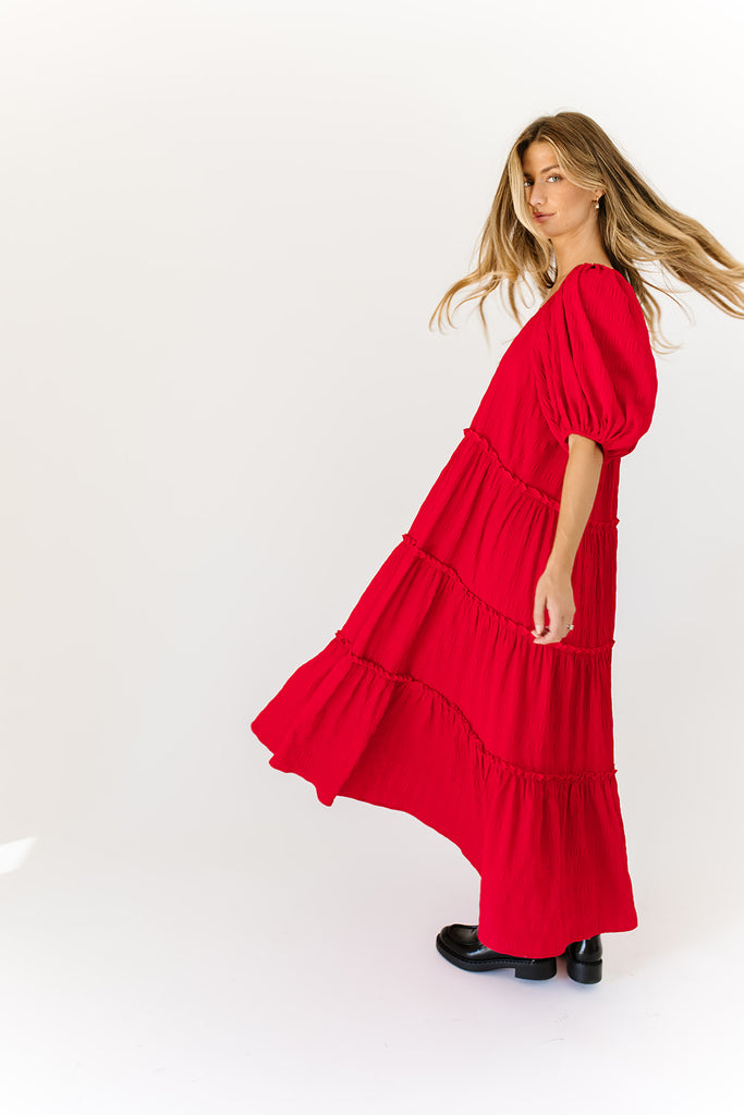 daymaker dress // poppy red *zoco exclusive*