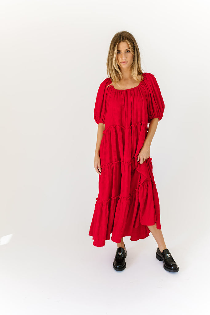 daymaker dress // poppy red *zoco exclusive*