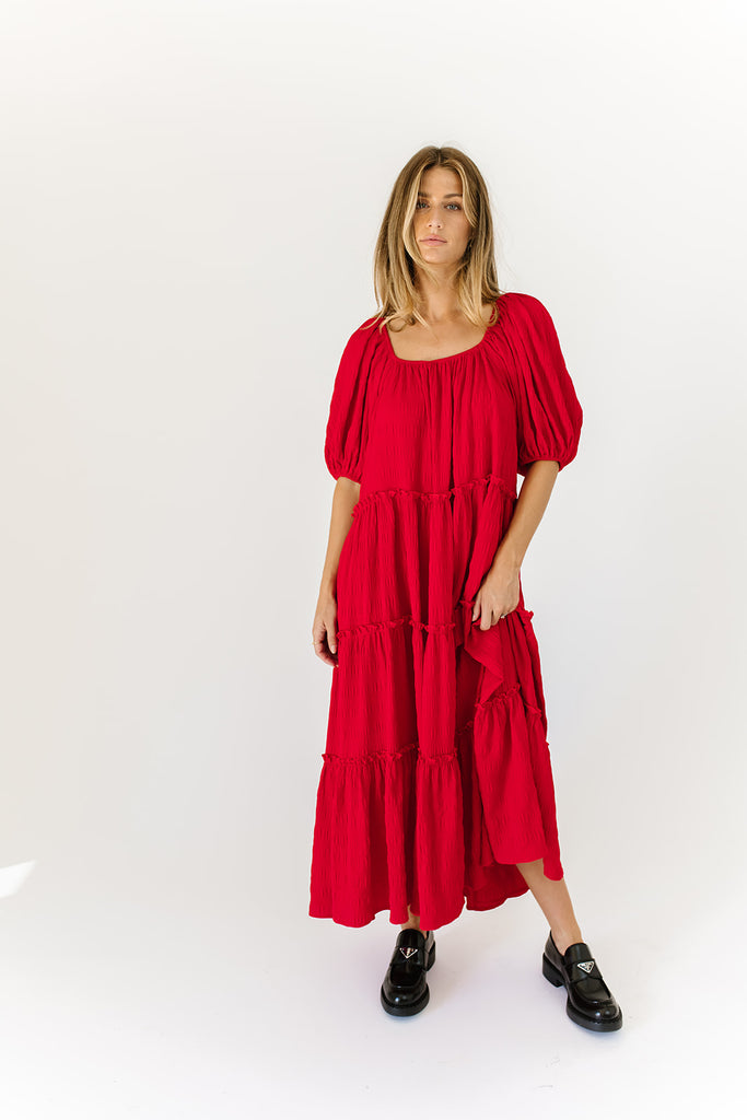daymaker dress // poppy red *zoco exclusive*