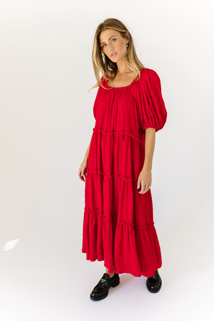 daymaker dress // poppy red *zoco exclusive*