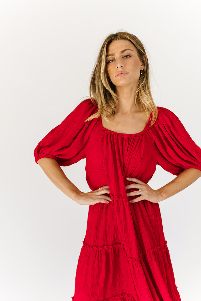 daymaker dress // poppy red *zoco exclusive*
