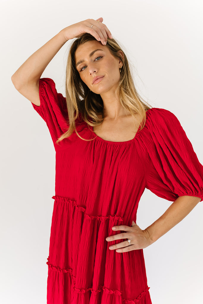 daymaker dress // poppy red *zoco exclusive*