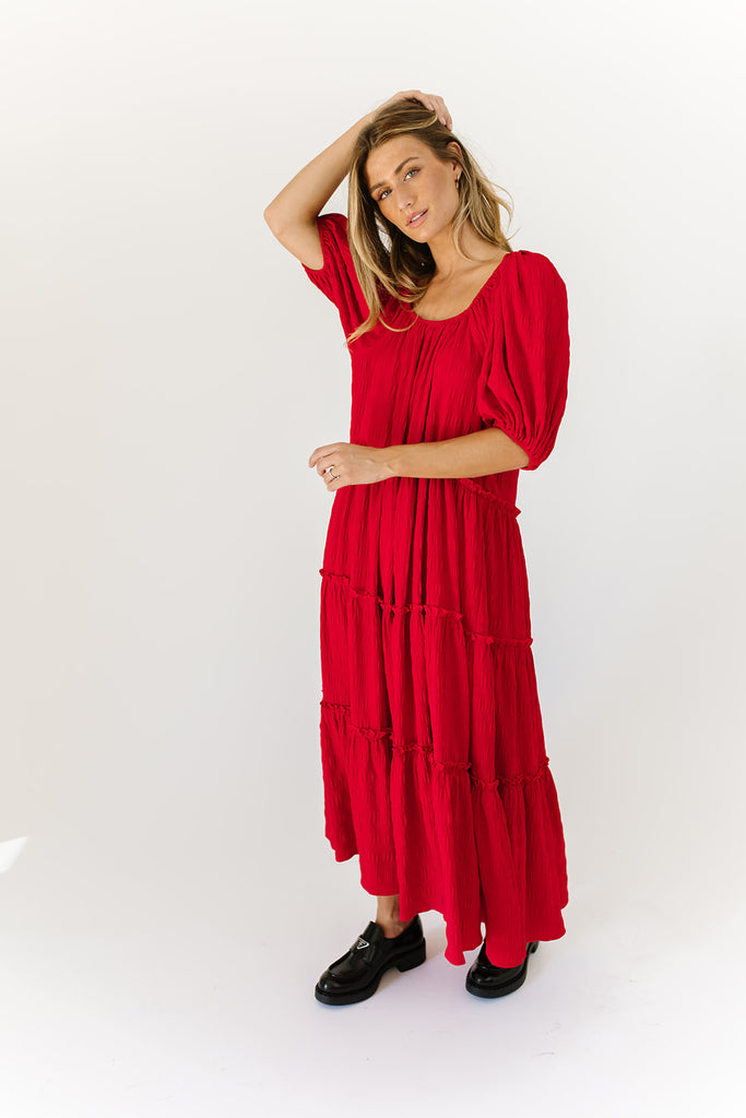 daymaker dress // poppy red *zoco exclusive*