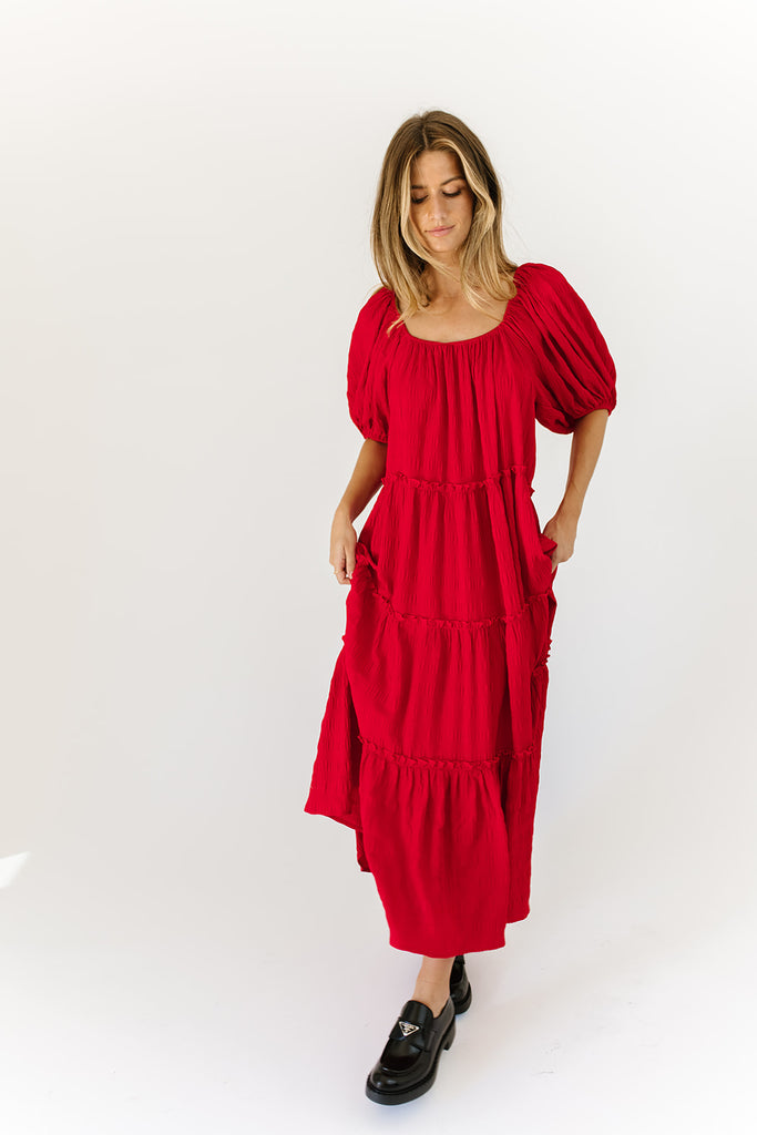 daymaker dress // poppy red *zoco exclusive*