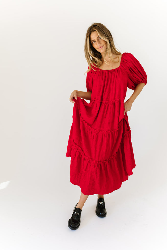 daymaker dress // poppy red *zoco exclusive*