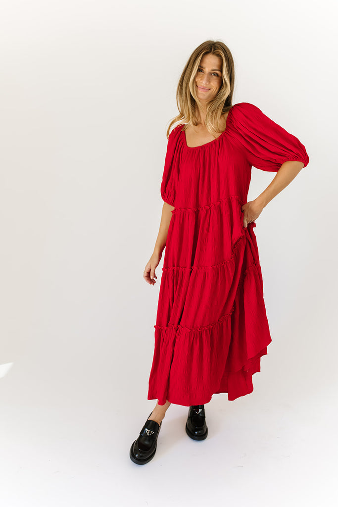 daymaker dress // poppy red *zoco exclusive*