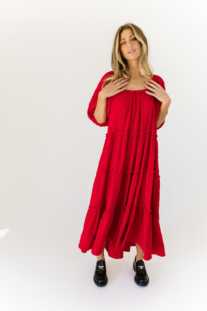 daymaker dress // poppy red *zoco exclusive*