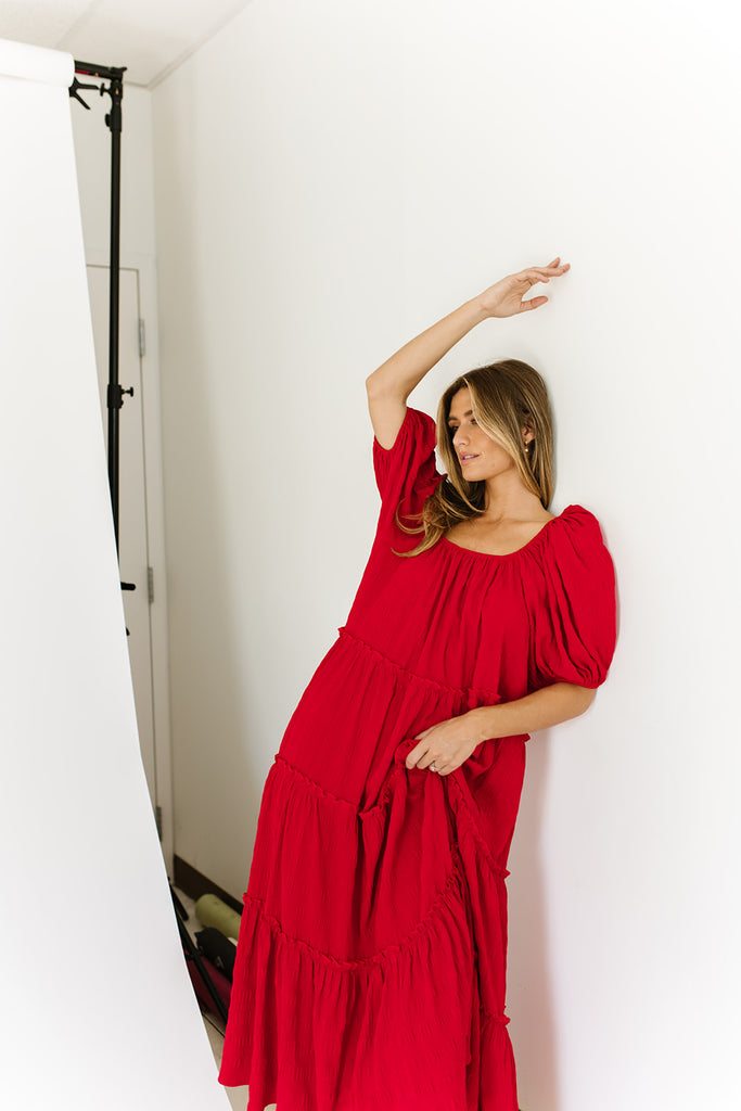 daymaker dress // poppy red *zoco exclusive*