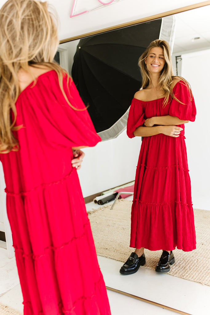 daymaker dress // poppy red *zoco exclusive*