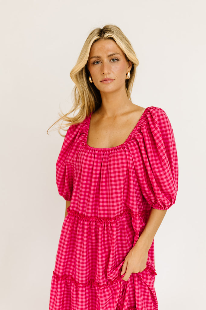 daymaker dress // pink gingham *zoco exclusive*