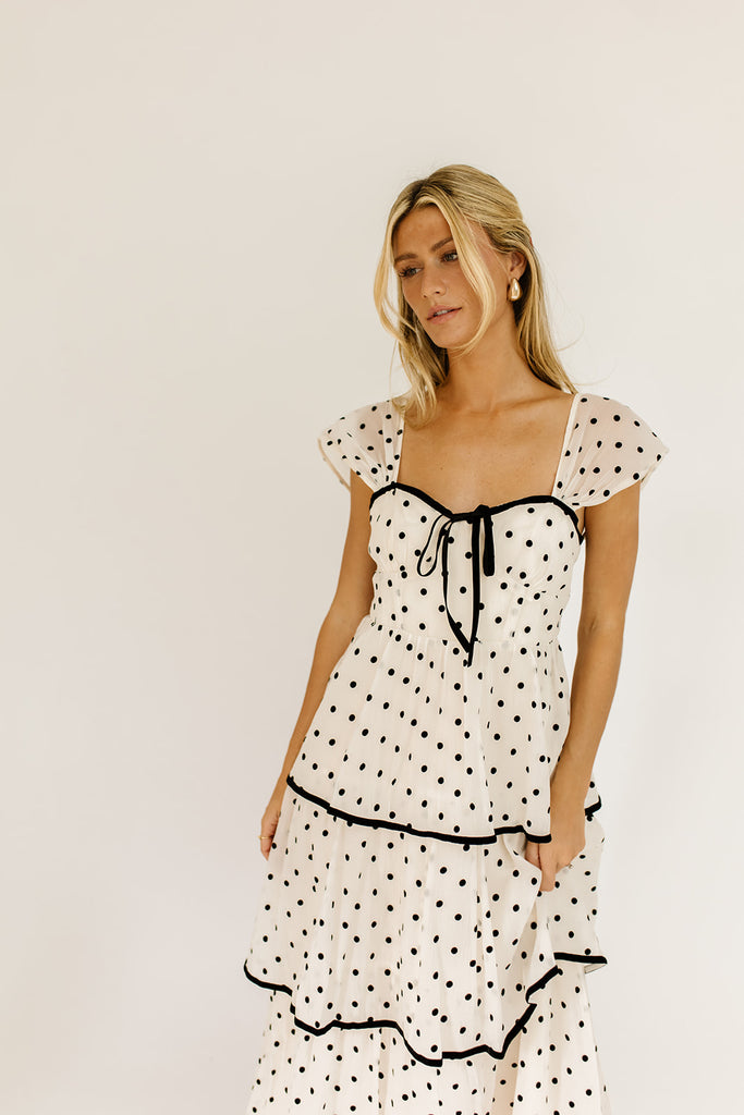 audrey polka dot midi dress *restocked*