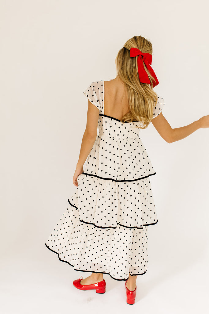 audrey polka dot midi dress *restocked*