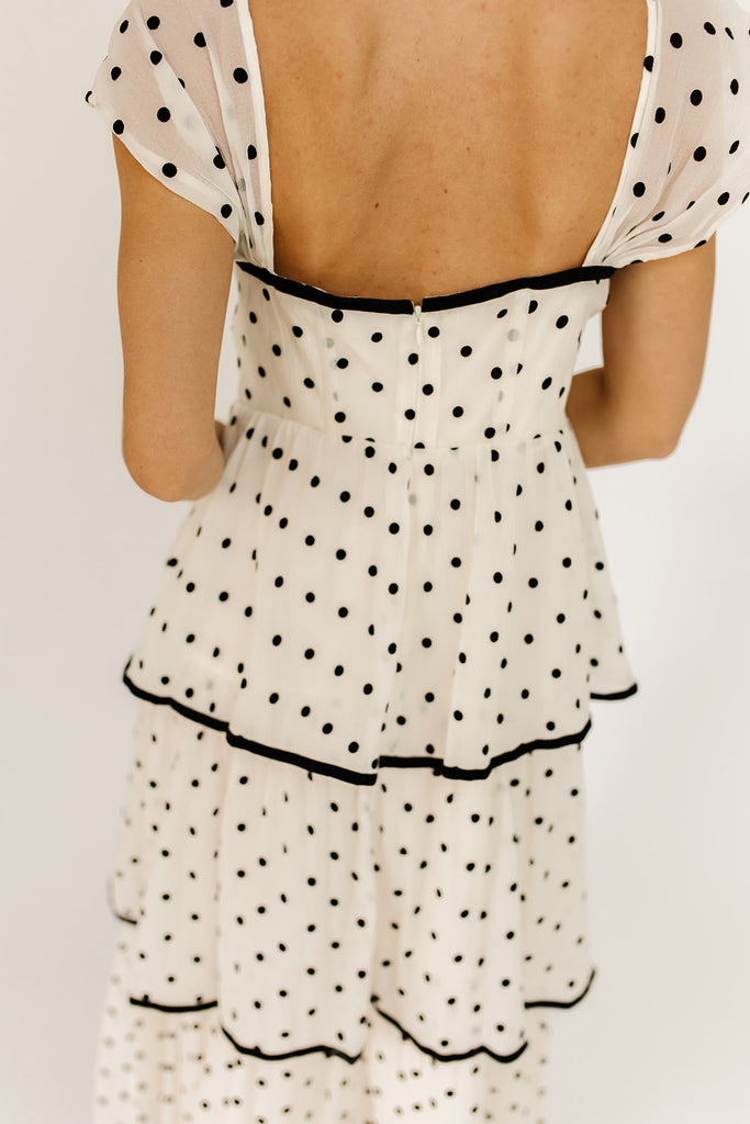 audrey polka dot midi dress *restocked*