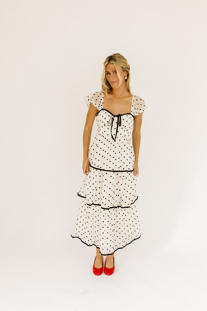audrey polka dot midi dress *restocked*