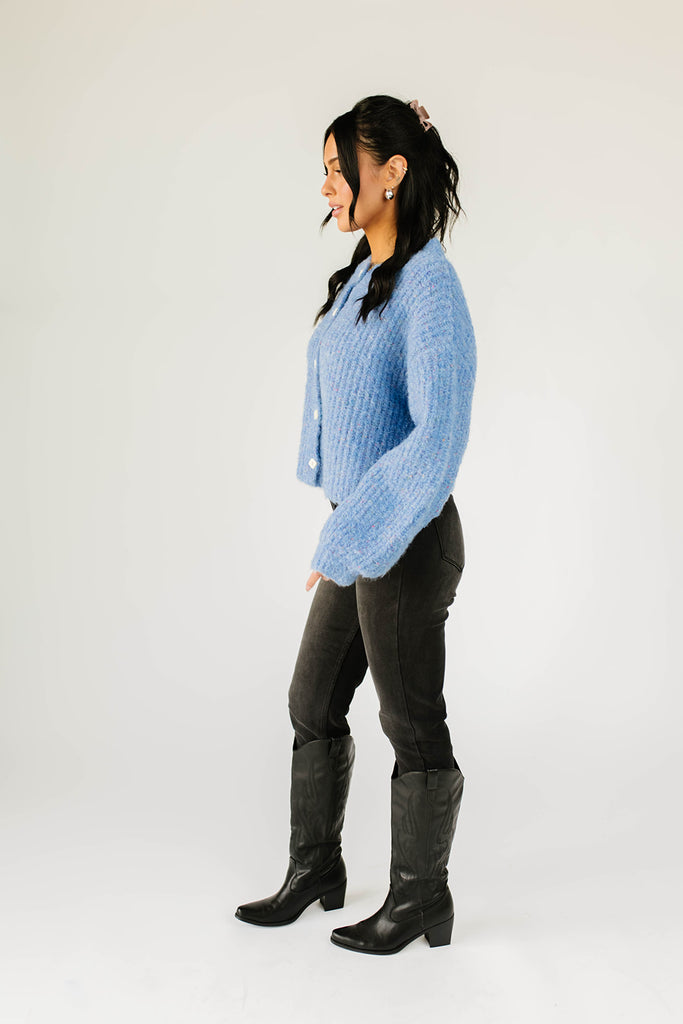 quincy cardigan // blue *zoco exclusive*