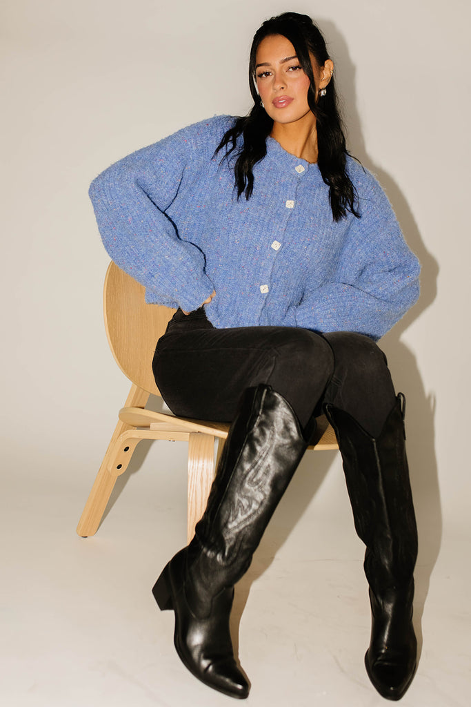 quincy cardigan // blue *zoco exclusive*