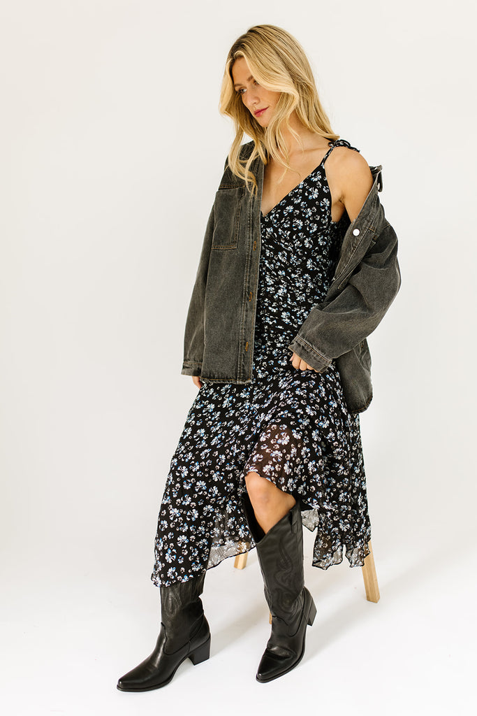 serendipity denim jacket // black *zoco exclusive*