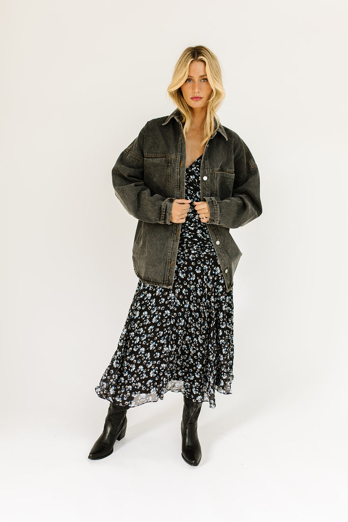 serendipity denim jacket // black *zoco exclusive*