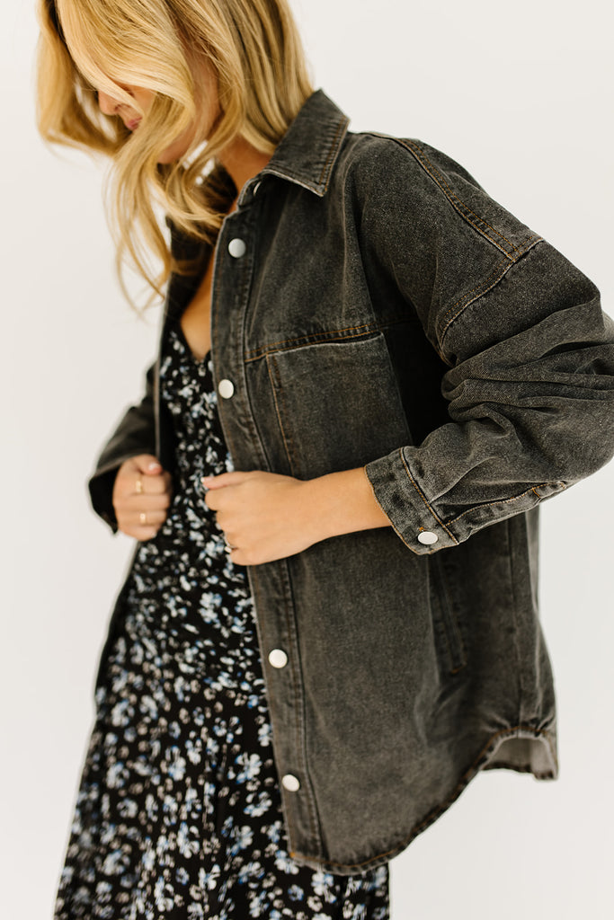 serendipity denim jacket // black *zoco exclusive*