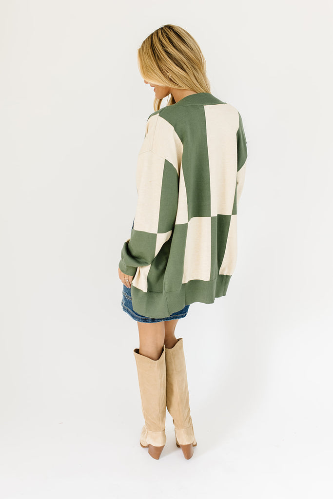 sami color block cardigan