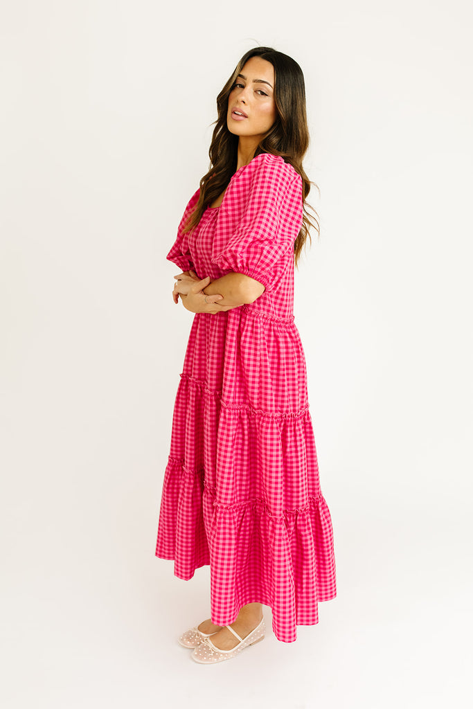 daymaker dress // pink gingham *zoco exclusive*