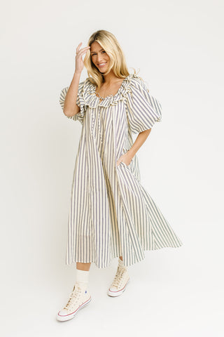 enchanted striped mini dress *restocked*